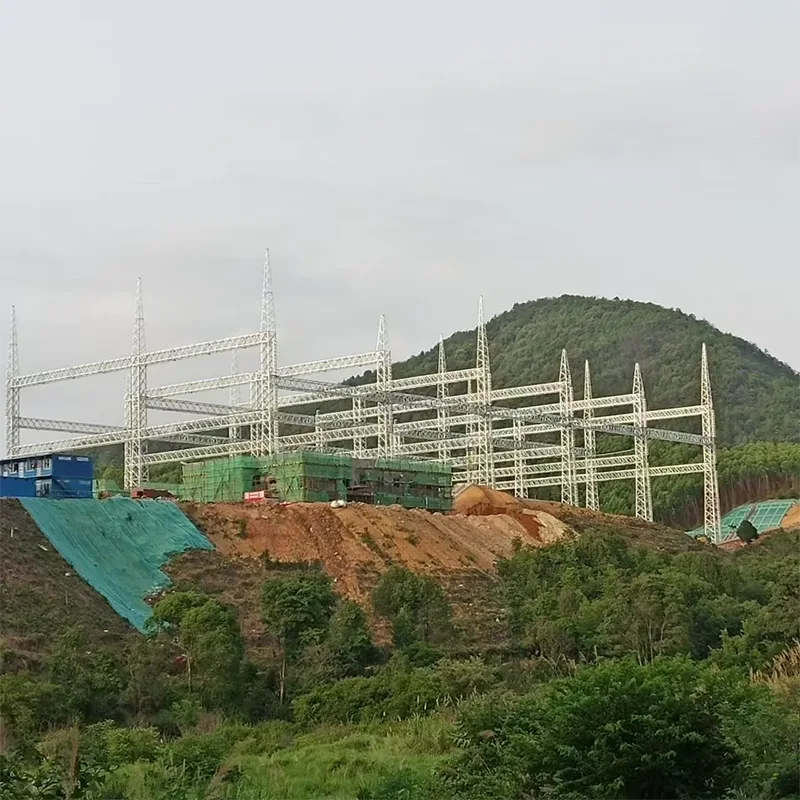 विद्युतीय प्रसारण सबस्टेशन स्टील संरचनाहरू